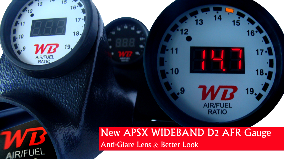 Apsx D2 Afr Gauge With Anti Glare Lens - Apsx D2 Digital Wideband O2 Air Fuel Ratio Controller (960x540), Png Download