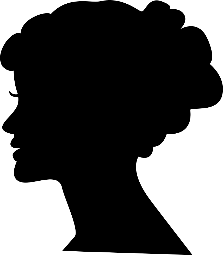 Female Head Silhouette - Woman Profile Silhouette Png (856x981), Png Download