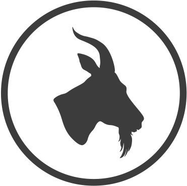 Goat Head Silhouette At Getdrawings - Goat Head Outline (380x380), Png Download