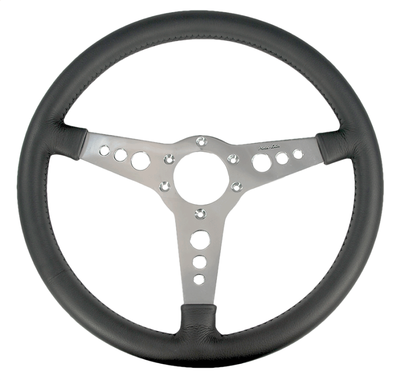 Jaguar Steering Wheel, Black Leather E-type Replica - Jaguar Steering Wheel Png (800x744), Png Download