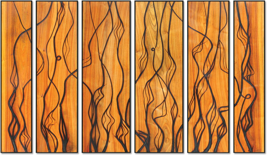 Burnt Panel Multiple No - Wood (1000x619), Png Download