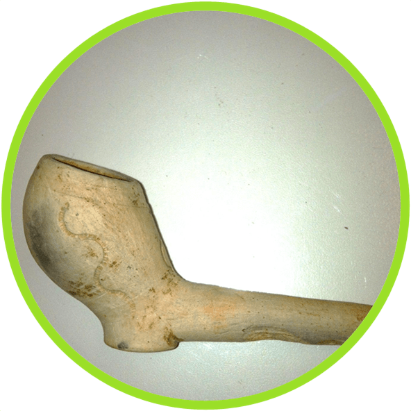 Tuscarora Smoking Pipe From Fort Nooherooka With Engraved - Tuscarora Artifacts (592x592), Png Download