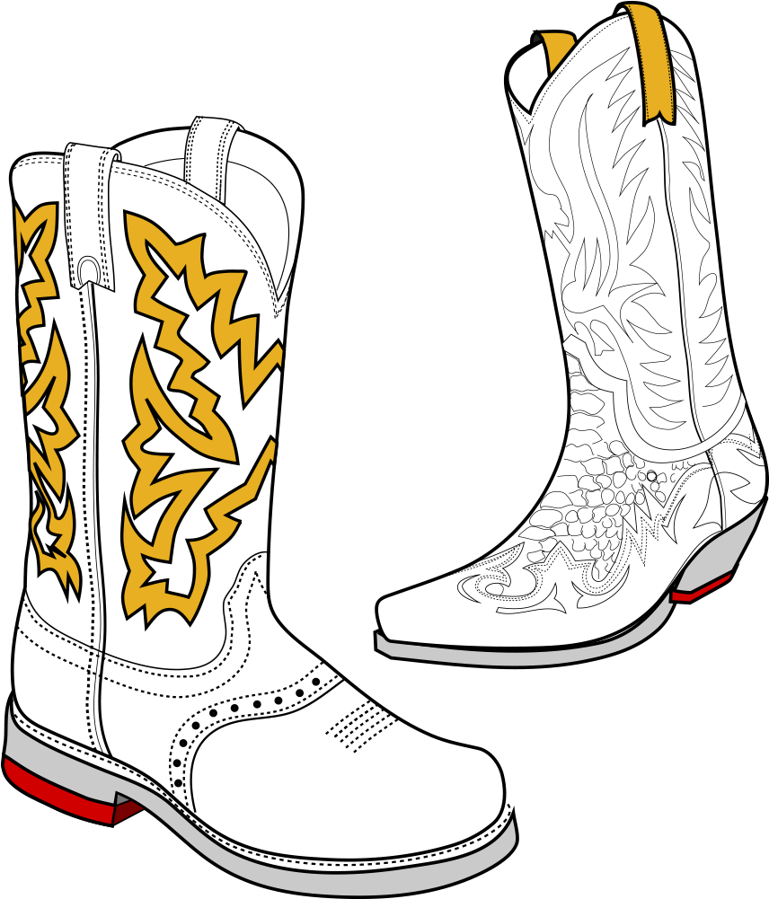 Heels - Cowboy Boot (1118x1118), Png Download