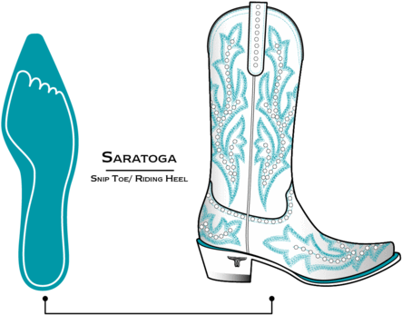Lane Boot Saratoga Boot Sole Shape - Shoe (480x450), Png Download