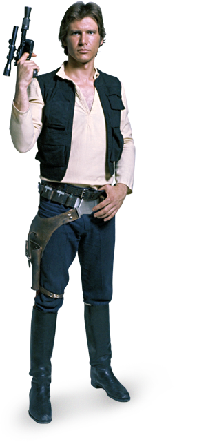 Starwars-han Solo - Star Wars Characters Han Solo (286x640), Png Download