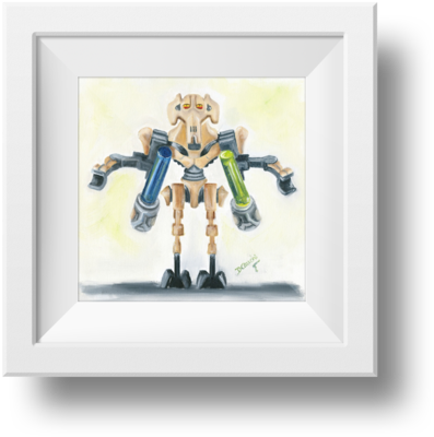 Gen Grievous Print - Picture Frame (480x480), Png Download