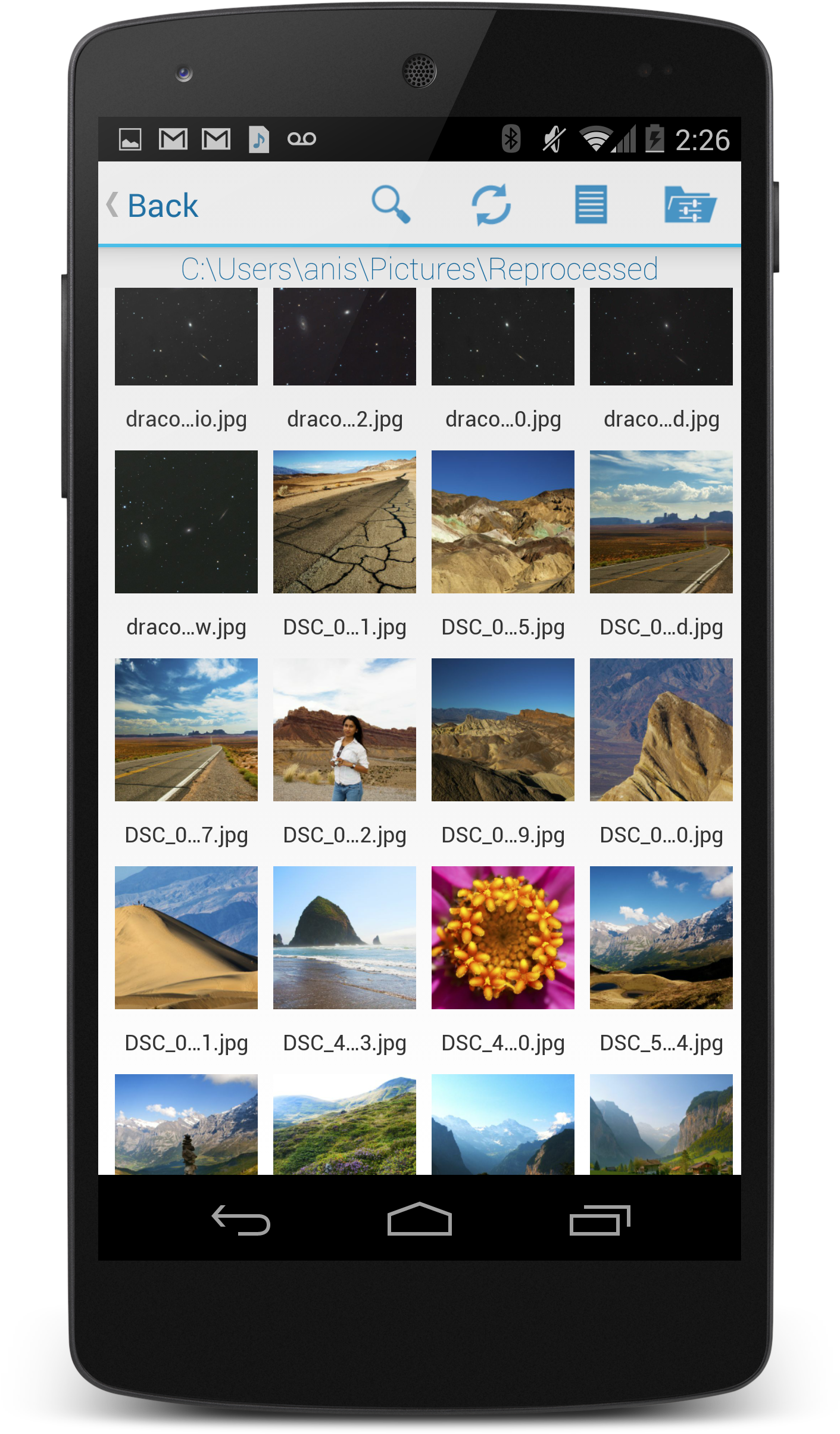 Tonido Android Photo View - Android Phone Free Png (1690x2857), Png Download