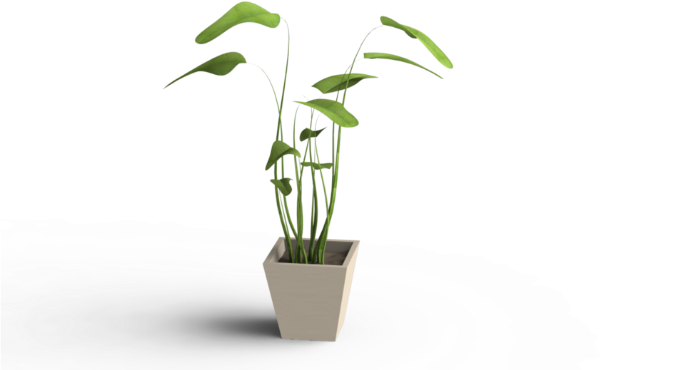 Plant Pot D Cad - Flowerpot (960x540), Png Download