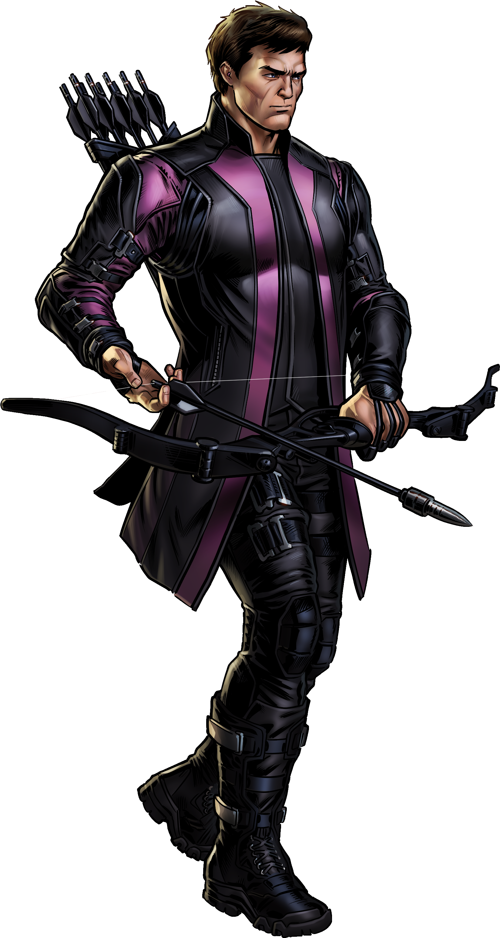 Hawkeye Character - Marvel Avengers Alliance 2 Png (2200x3300), Png Download