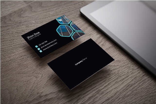 Print Ready Business Card Template - Output Device (640x640), Png Download