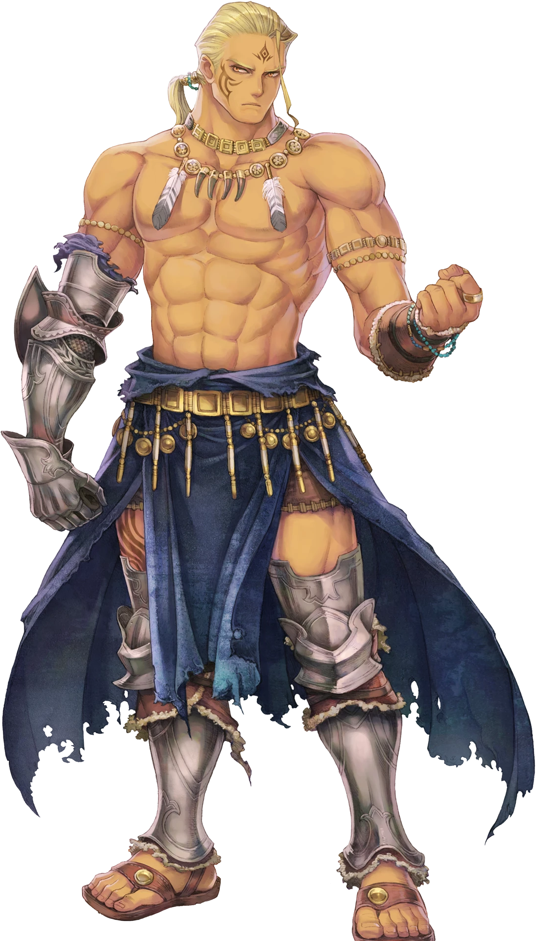 Hawkeye Desert Guardian Face - Fire Emblem Heroes Artbook (340x408), Png Download