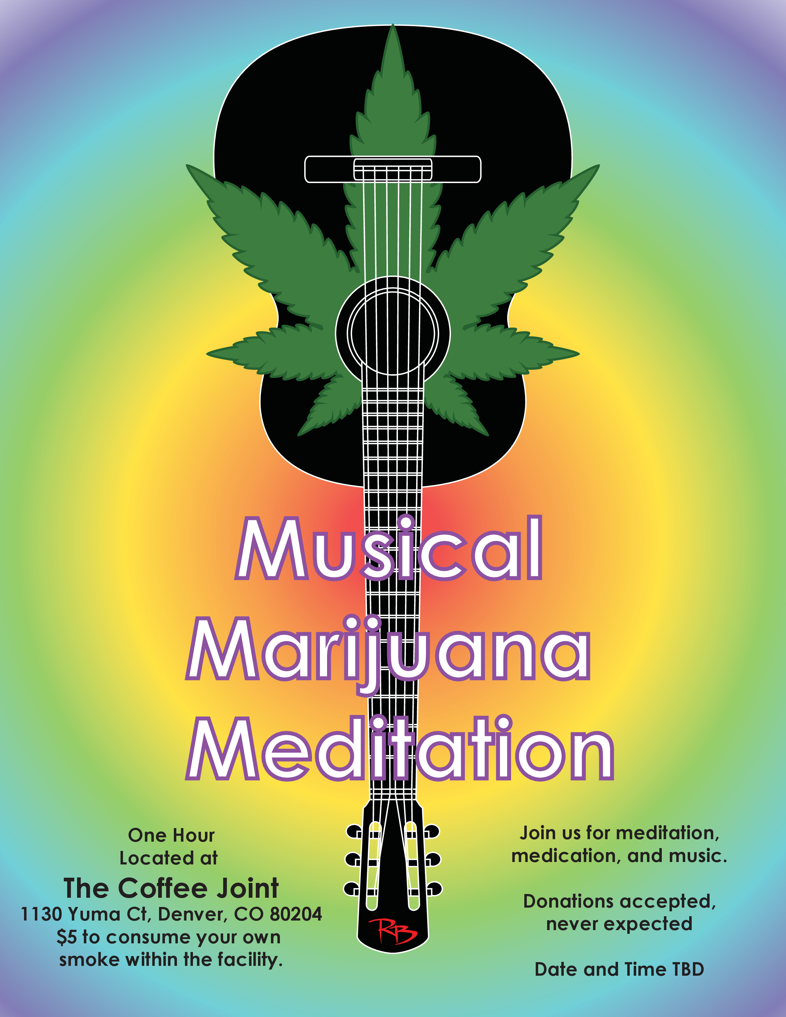 Musical Marijuana Mediation - Poster (2550x3300), Png Download