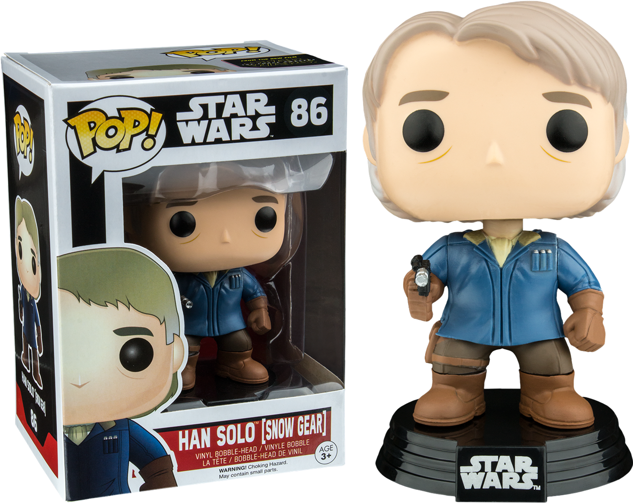 Star Wars The Force Awakens - Funko Pop! Bobble Han Solo (768x610), Png Download