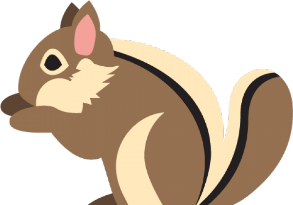 Chipmunk Clipart Grey Squirrel - Emoticon (640x480), Png Download
