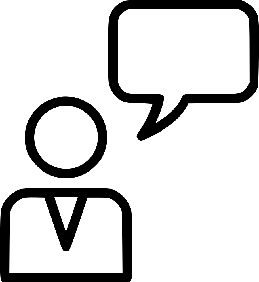 Male Person User Chat Message Bubble Thinking Idea - Person (900x980), Png Download