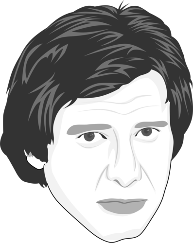 Han Solo Caricate Of Han Solo By Thecartoonist - Han Solo (397x500), Png Download