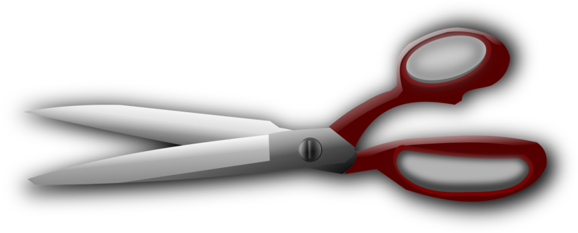 Scissors Hair-cutting Shears Computer Icons Download - Scissors (851x340), Png Download
