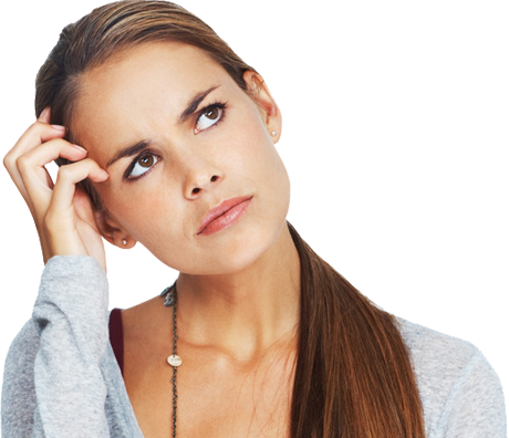 Thinking Person Png Hipster Hipster - Girl (460x396), Png Download