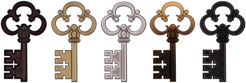 Key Design Transparent Background - Transparent Background Key Clipart (960x320), Png Download