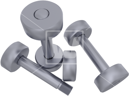 Gym Dumbbells - Dumbbell (550x366), Png Download