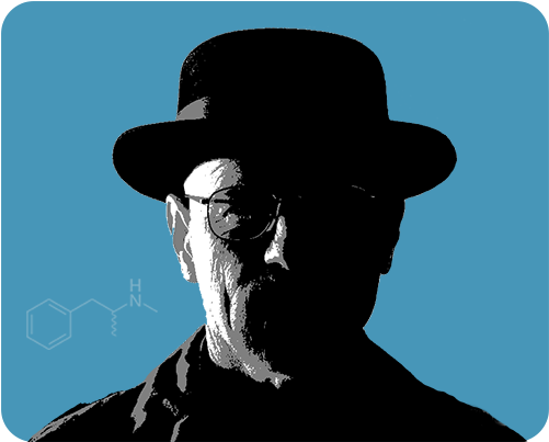 He Looks Like This If You Squint Your Eyes Or Something - Break8ng Bad Heisenberg (549x444), Png Download