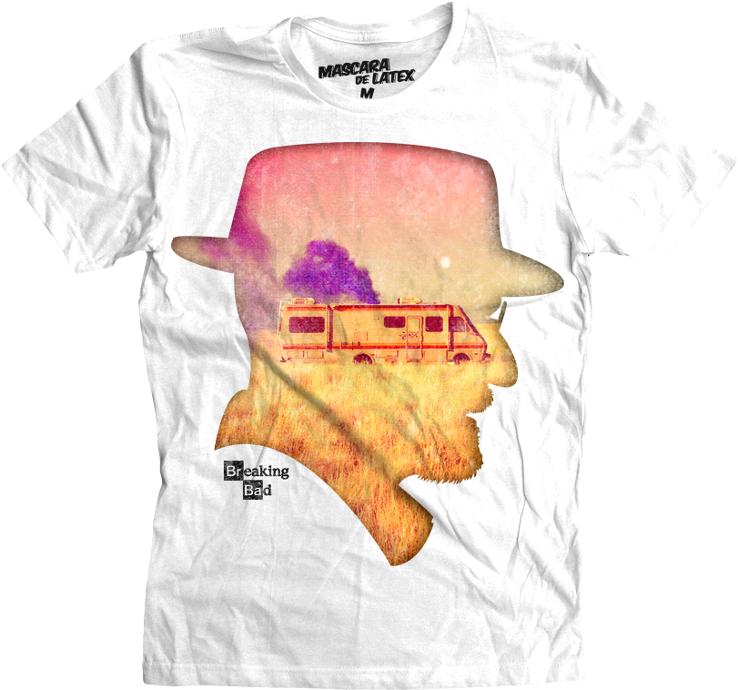 Breaking Bad Tees Available At Máscara De Latex In - Active Shirt (840x795), Png Download