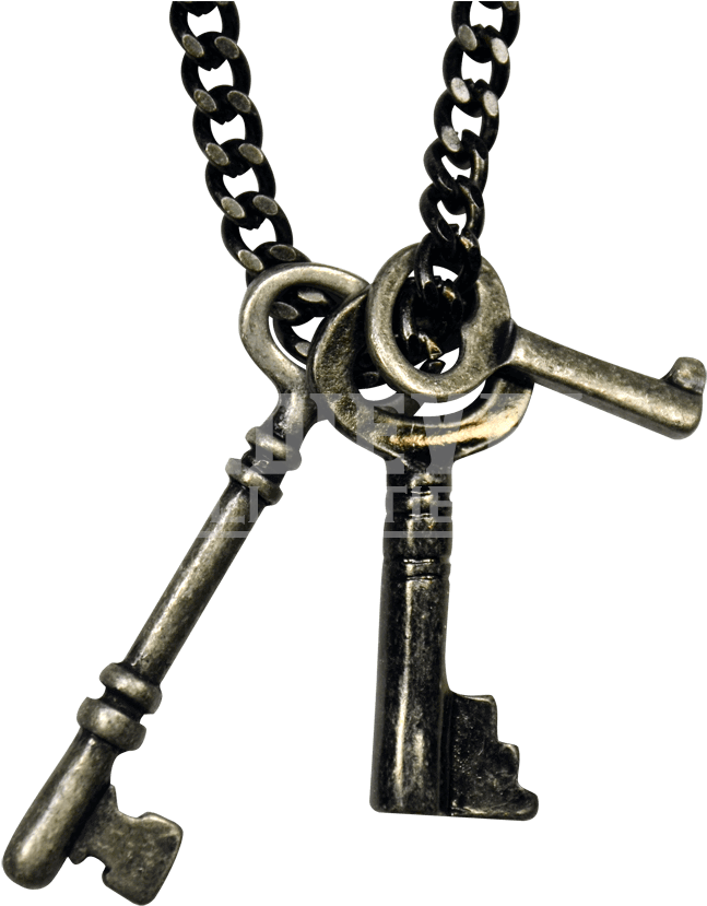 Victorian Trio Of Keys Necklace - Necklace (850x850), Png Download