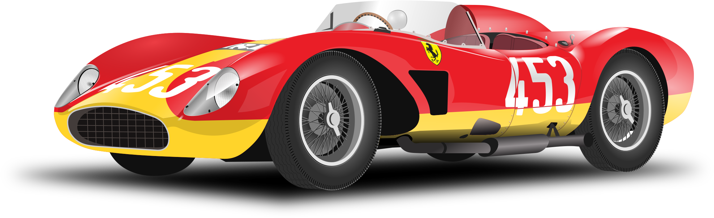 Red Car No Background - Race Car Clip Art (2400x1663), Png Download