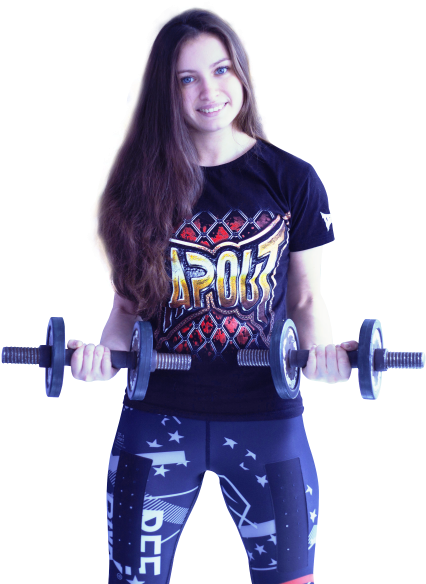 Happy Fitness Woman Lifting Dumbbells Png Image - Happy Fitness Transparent (500x606), Png Download