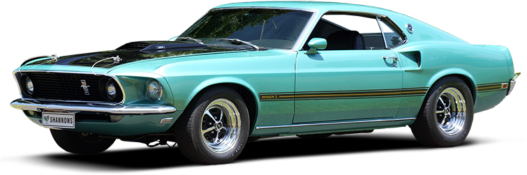 Png Images Of Muscle Car Black And White - Ford Mustang Mach 1 (754x334), Png Download