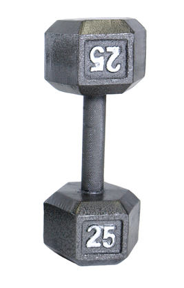 Cap Barbell 25lb Cast Iron Hex Dumbbell - Cap Barbell 25lb Cast Hex Dumbbell (267x417), Png Download