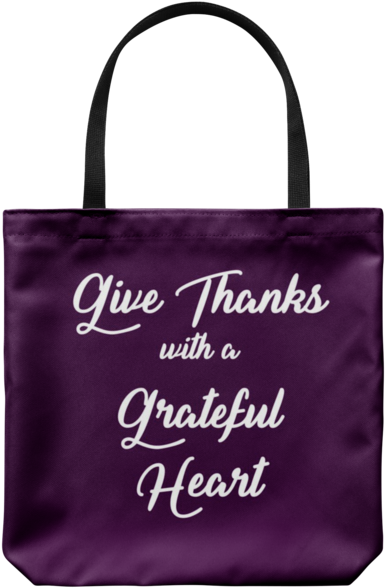 Give Thanks Tote - Tote Bag (600x600), Png Download