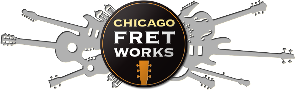 Chicago Fret Works - Chicago Fret Works Guitar Rpr (1036x309), Png Download