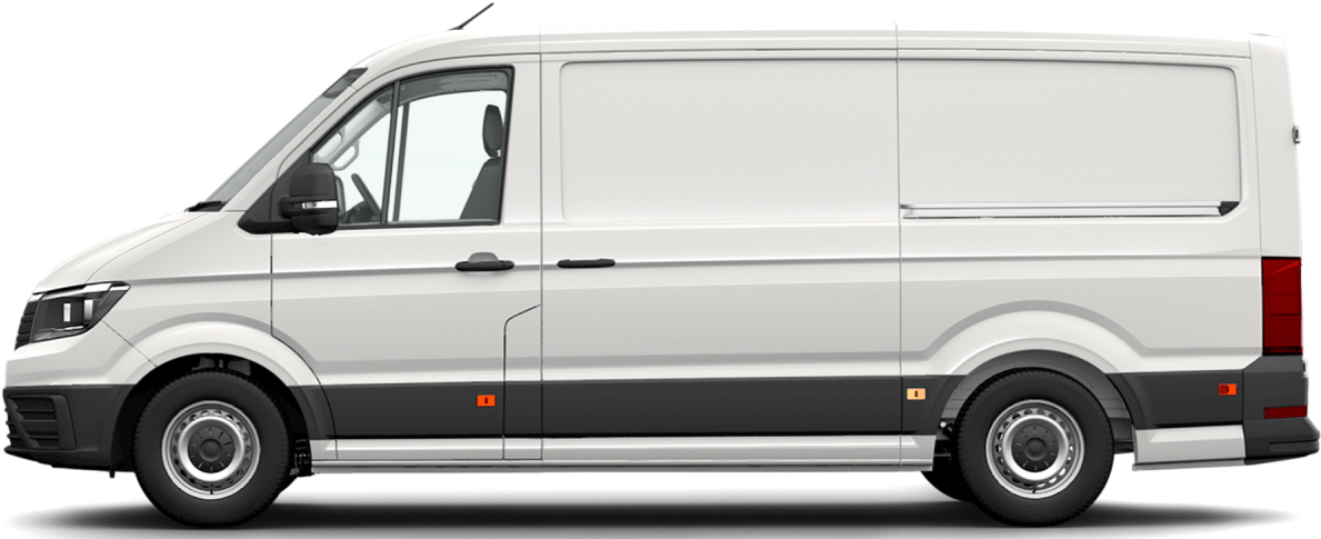 The New Crafter Van - Volkswagen Crafter Maxi 2014 Png (1280x484), Png Download