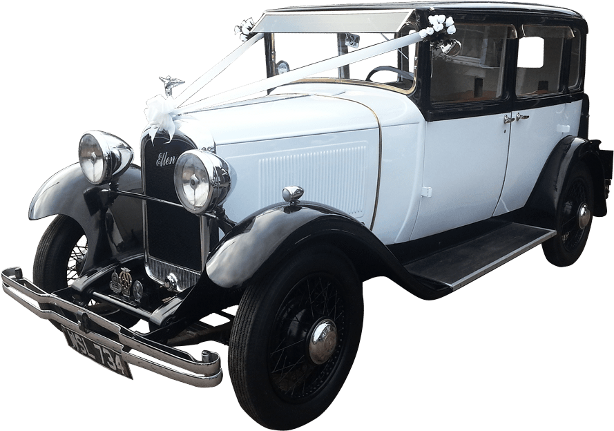 Ellen, Our Latest Vintage Wedding Car, Available From - Vintage Wedding Cars Transparent (900x680), Png Download