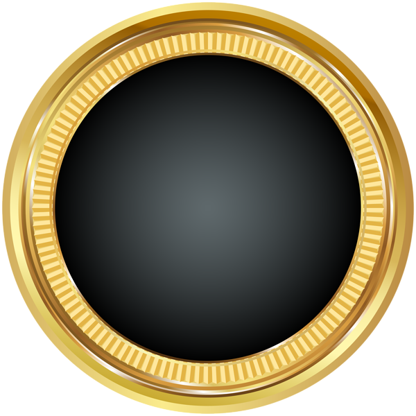 Seal Badge Gold Black Png Clip Art Image - Real Safe Combination Lock (600x600), Png Download