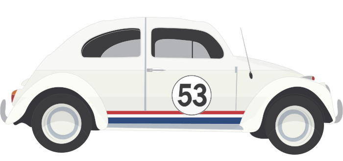 The Love Bug - Herbie The Love Bug Clip Art (700x330), Png Download