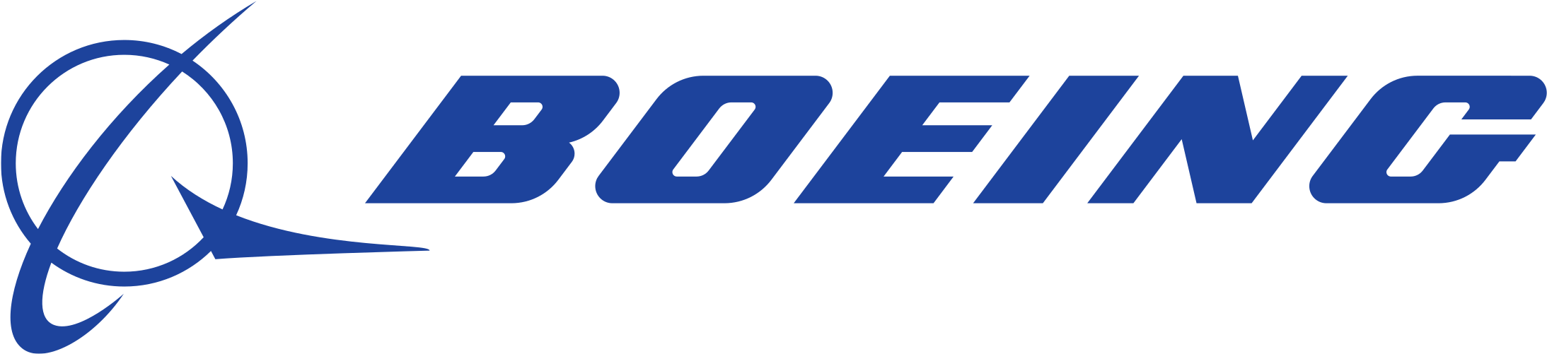 Boeing Logo Png Transparent - Boeing Commercial Airplanes Logo (2400x714), Png Download