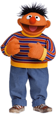 At The Movies - Ernie Sesame Street (320x460), Png Download