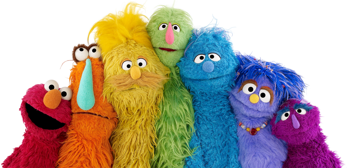 Sesame Street Is Proud To Support Families Of All Shapes, - Sesame Street Pride (1200x582), Png Download