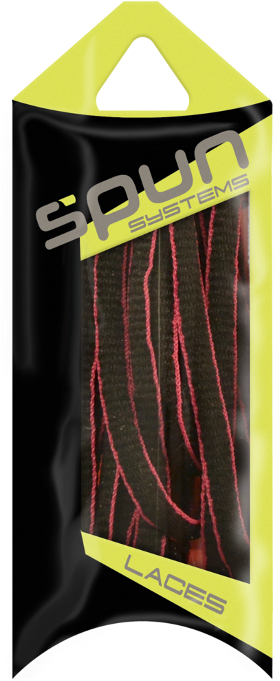 Spun™ Piped Oval Athletic Shoelaces - Hickies Laces (416x1024), Png Download