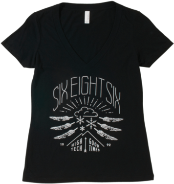 Women's Moutain V-neck - Child (430x600), Png Download