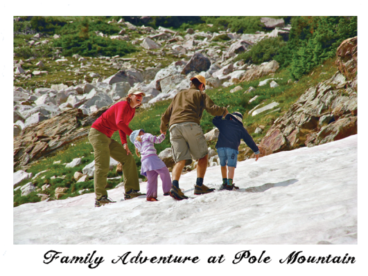 Family Outing Frame - Wyoming (555x423), Png Download