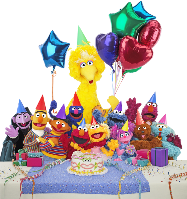 Sesame Street Birthday Png Clip Free Download - Sesame Street Happy Birthday (600x651), Png Download