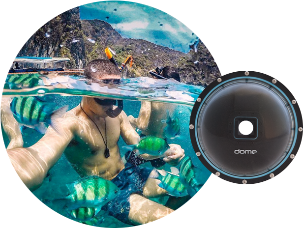 Goprodome - Go Pro Dome Accessory (623x470), Png Download