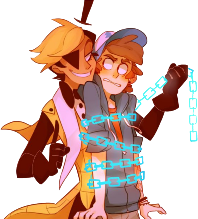 Billdip Gf Render - Fanart Bill And Dipper (950x841), Png Download