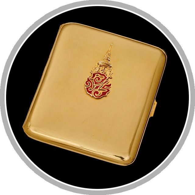Cigarette Case With Royal Cypher Of King Ananda Mahidol - Cigarette Case With Royal Monogram Of King Ananda Mahidol (640x640), Png Download