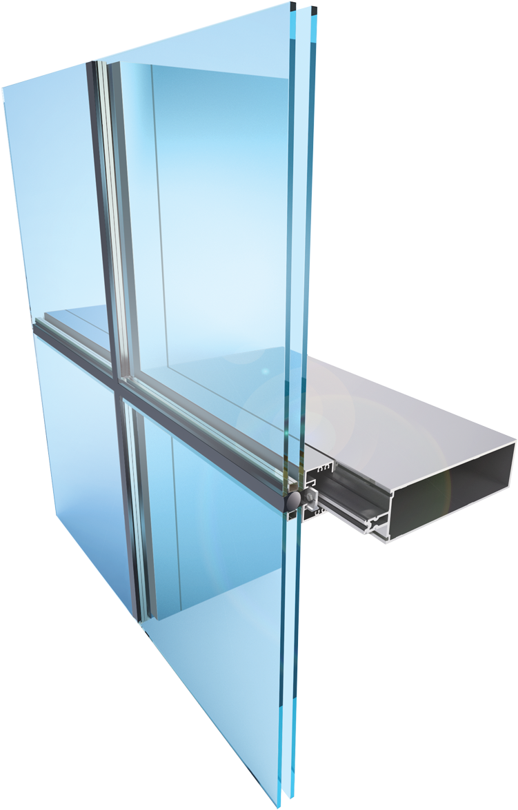 Oldcastle Buildingenvelope Click For - Curtain Wall 4 Sided (795x1200), Png Download