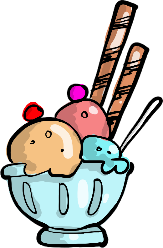 Ice Cream - Advertisement On Ice Cream Drawing (521x793), Png Download