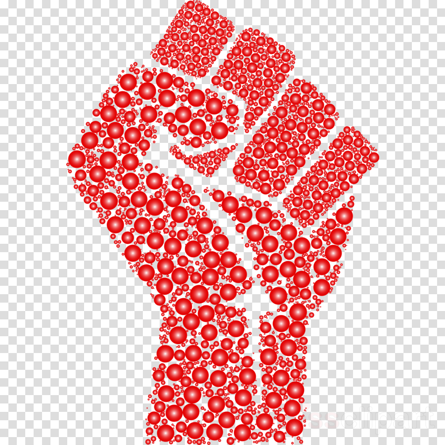 Closed Fist Vector Clipart Raised Fist Clip Art - Fist Circles (900x900), Png Download